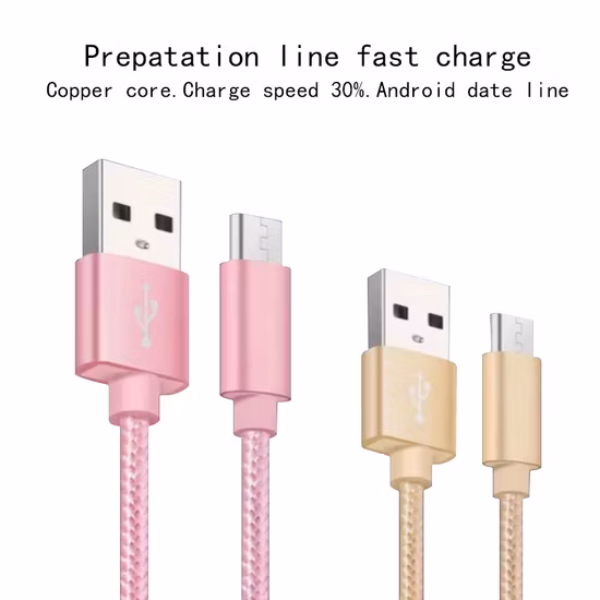 Cavo USB colorato caricabatterie a ricarica rapida per i dati di sincronizzazione del telefono cellulare